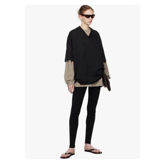 Cozy Fear of God Rib Knit Leggings Size XXL WOMENS Essentials 33” Ins - Picture 1 of 11
